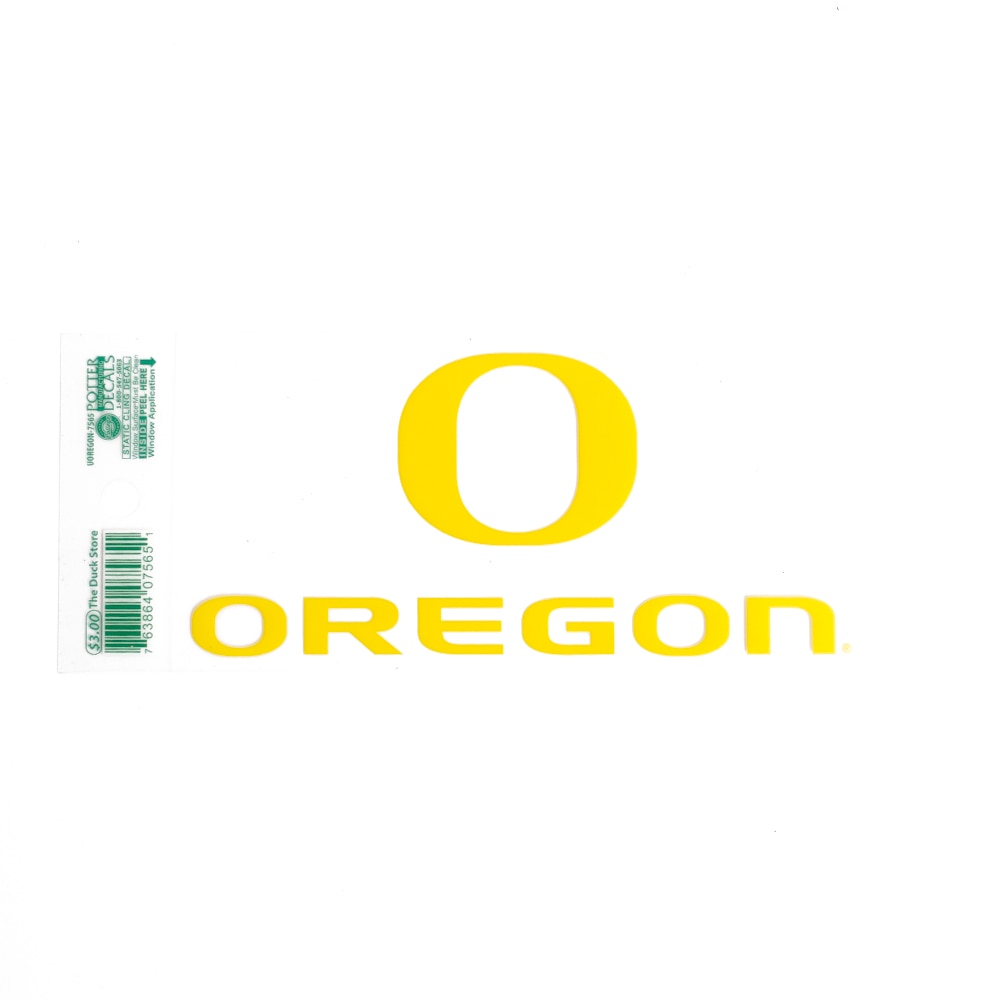 Classic Oregon O, Oregon, Decal, Gold